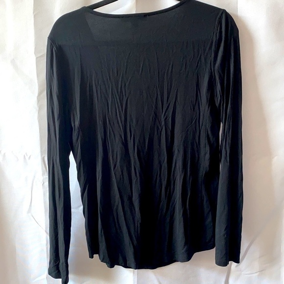 INC Solid Lace-Up Tee Top - Picture 2 of 6